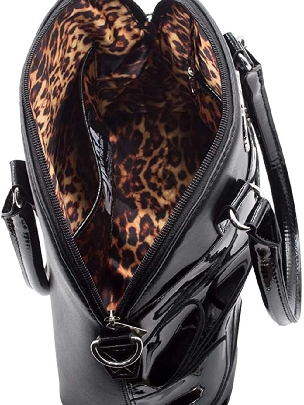 kreepsville 666 Elvira Women's Spiderweb Handbag Macabre Mobile Black Collection - Picture 3 of 7